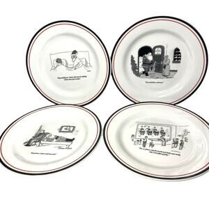 THE NEW YORKER SET OF 4 COLLECTIBLES DECORATIVE PLATES